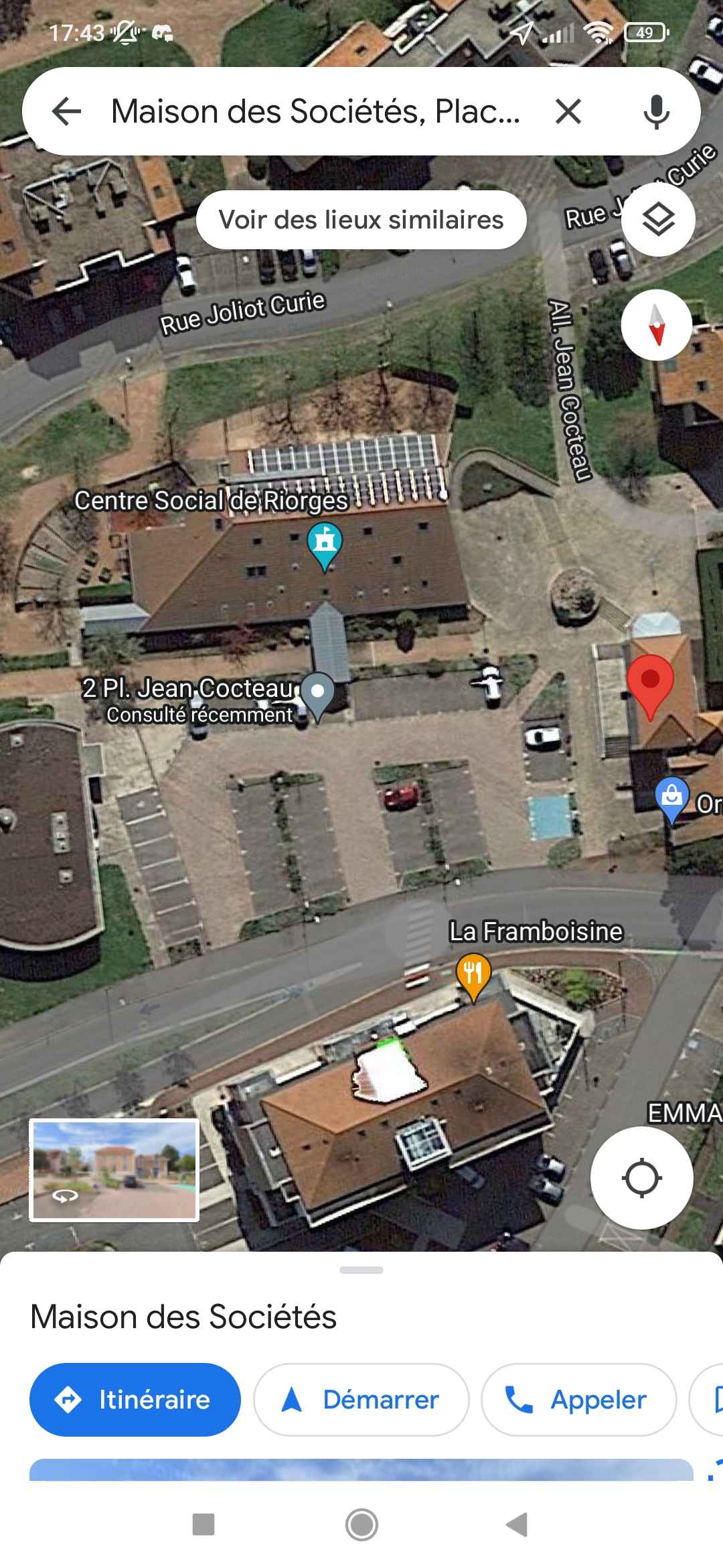 Plan de la Maison des Sociétés